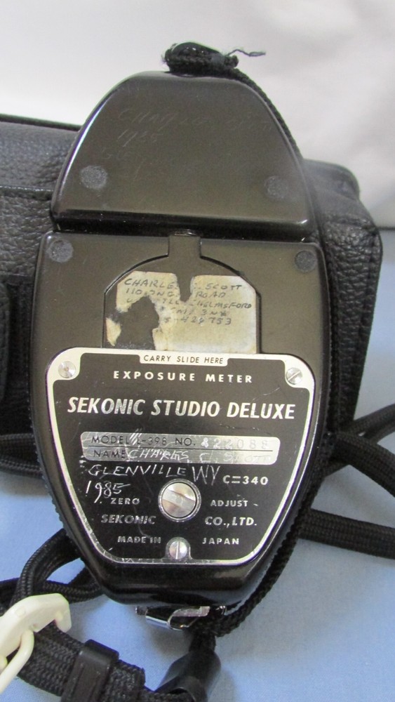 Sekonic Studio Deluxe Model L-398 Exposure light Meter #021154 (UNTESTED)