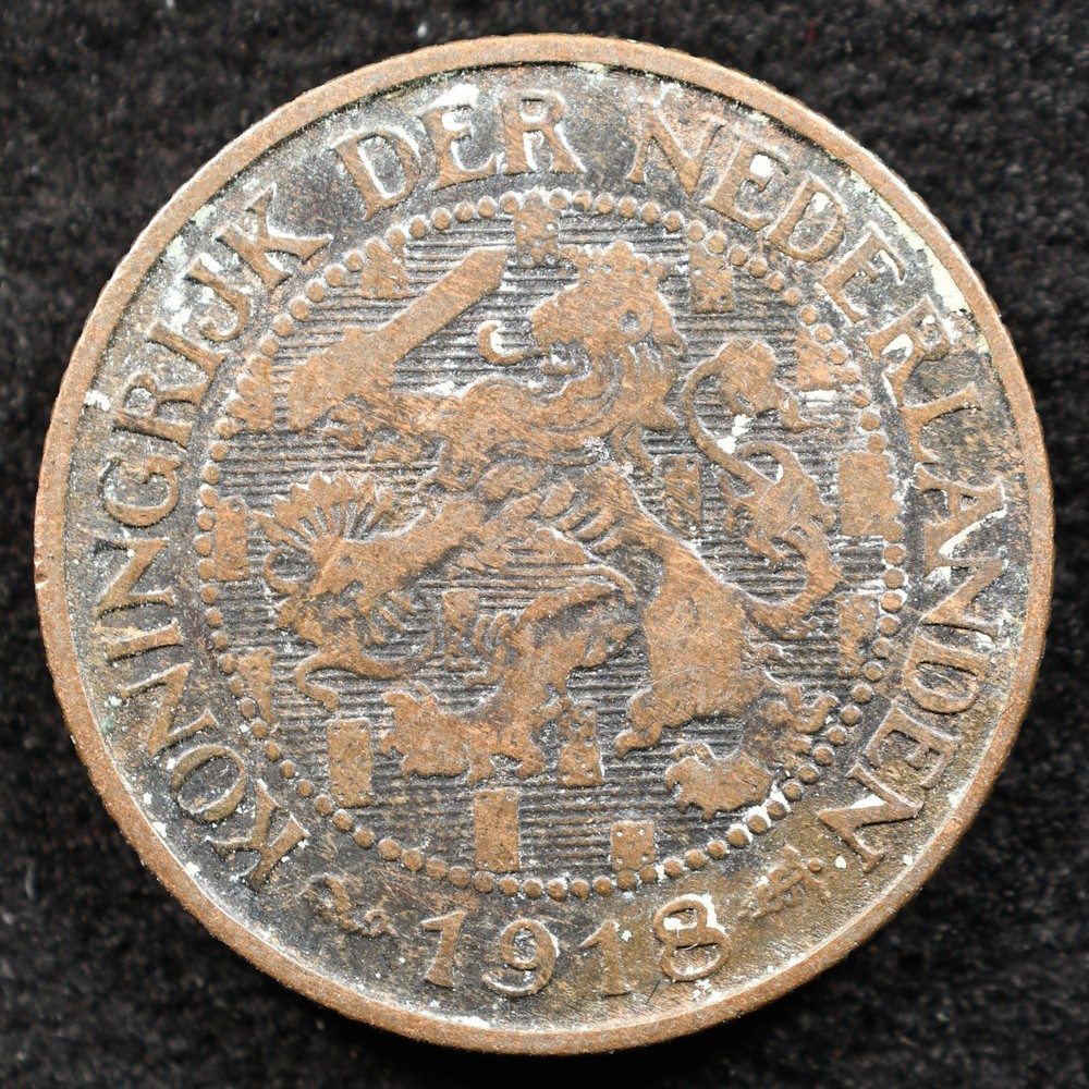 Netherlands 1 Cent 1918, Coin, Inv#G777