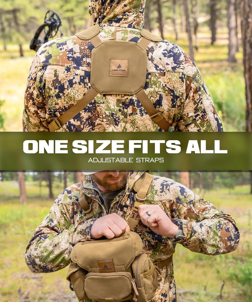 Waterproof Binocular Harness Chest Pack - Lightweight Bino Harness with Rangefin