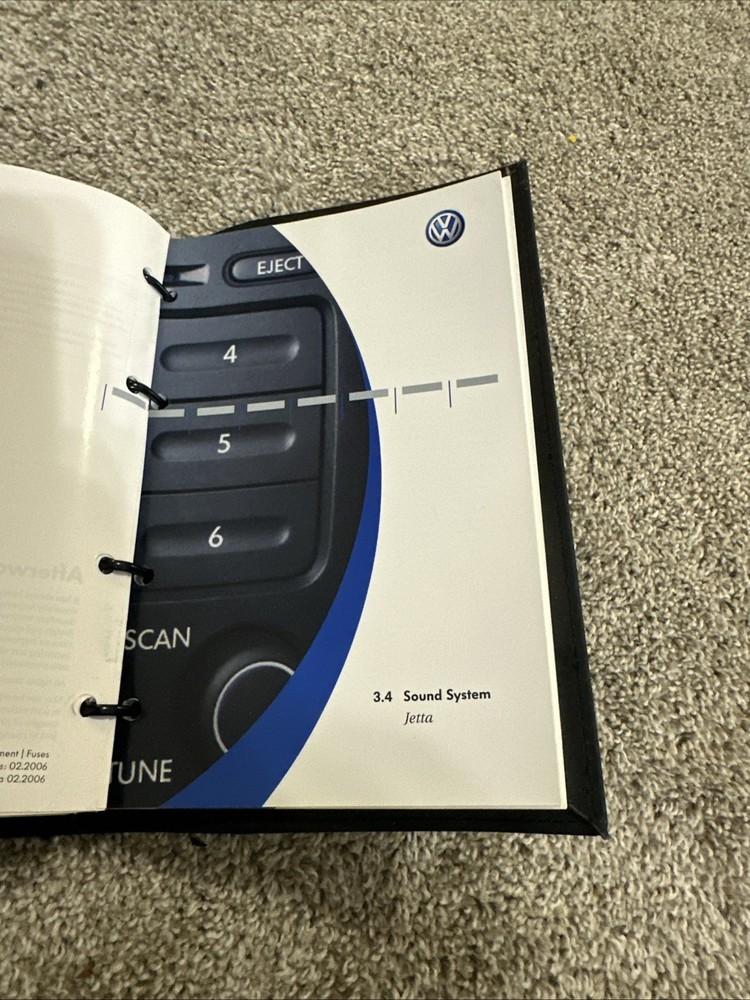 OEM 2006 VOLKSWAGEN JETTA OWNERS MANUAL