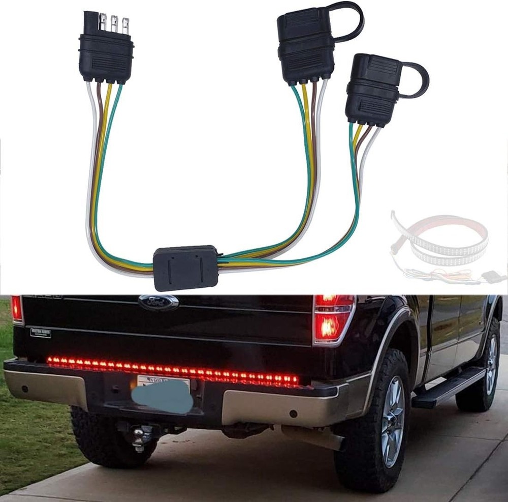 Four-way Y-splitter plug for trailer lights.