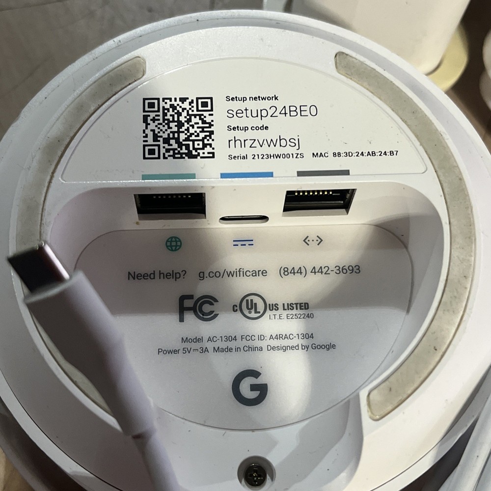 x3 GOOGLE NEST AC1304 DUAL-BAND WIRELESS ROUTER
