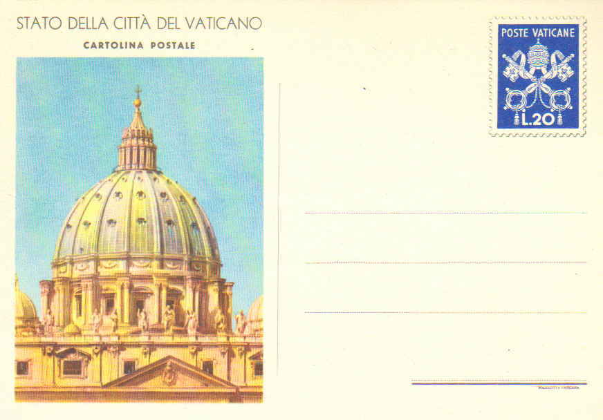 Vatican City Higgins & Gage 19 Unused.
