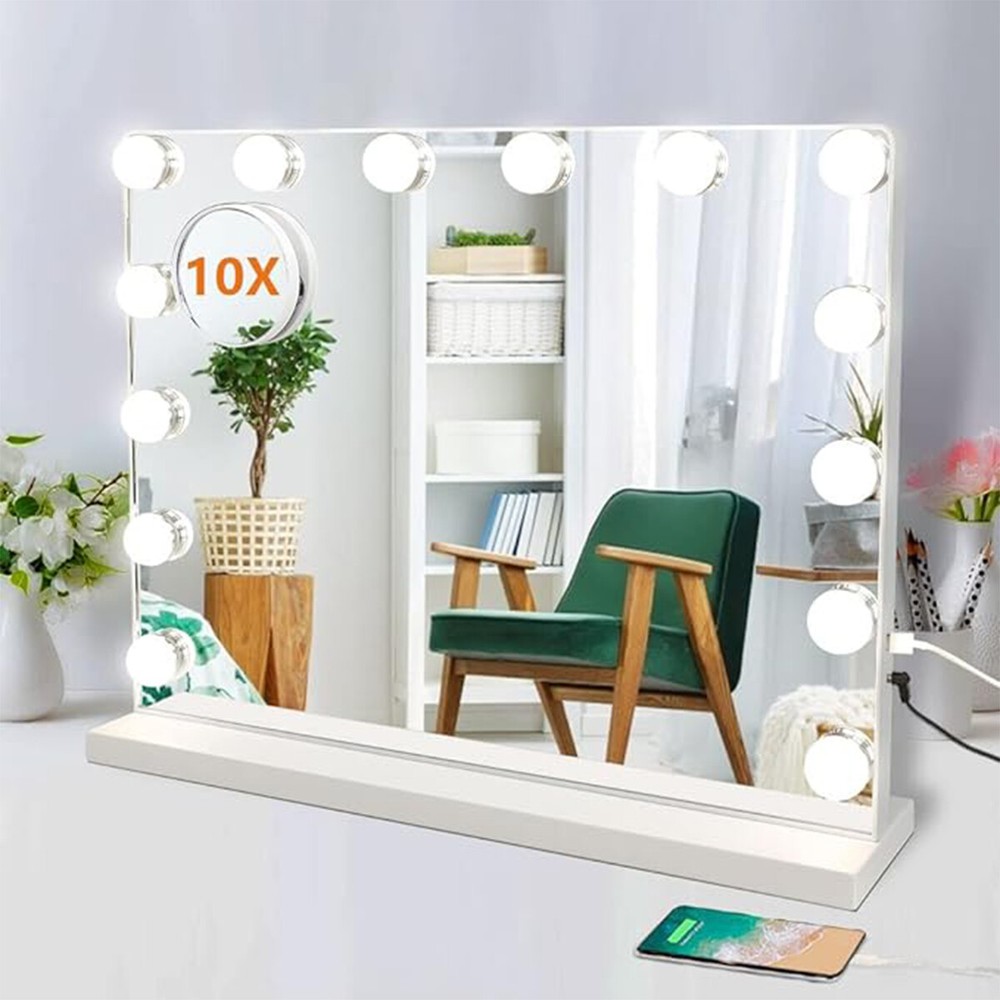 LED Vanity Lights For Mirror, Hollywood Style Vanity Lights With 10 Dimmable