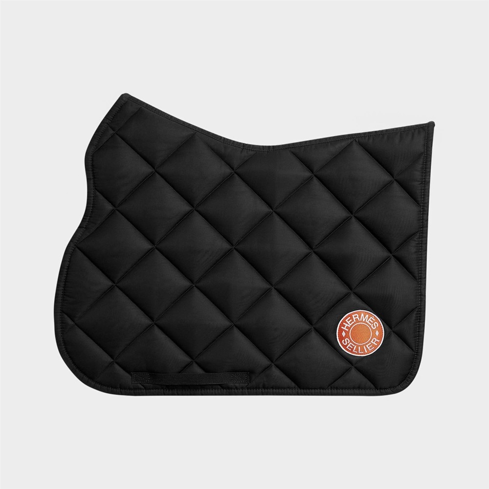 Hermes Saddle Pad Jump General Purpose Black New
