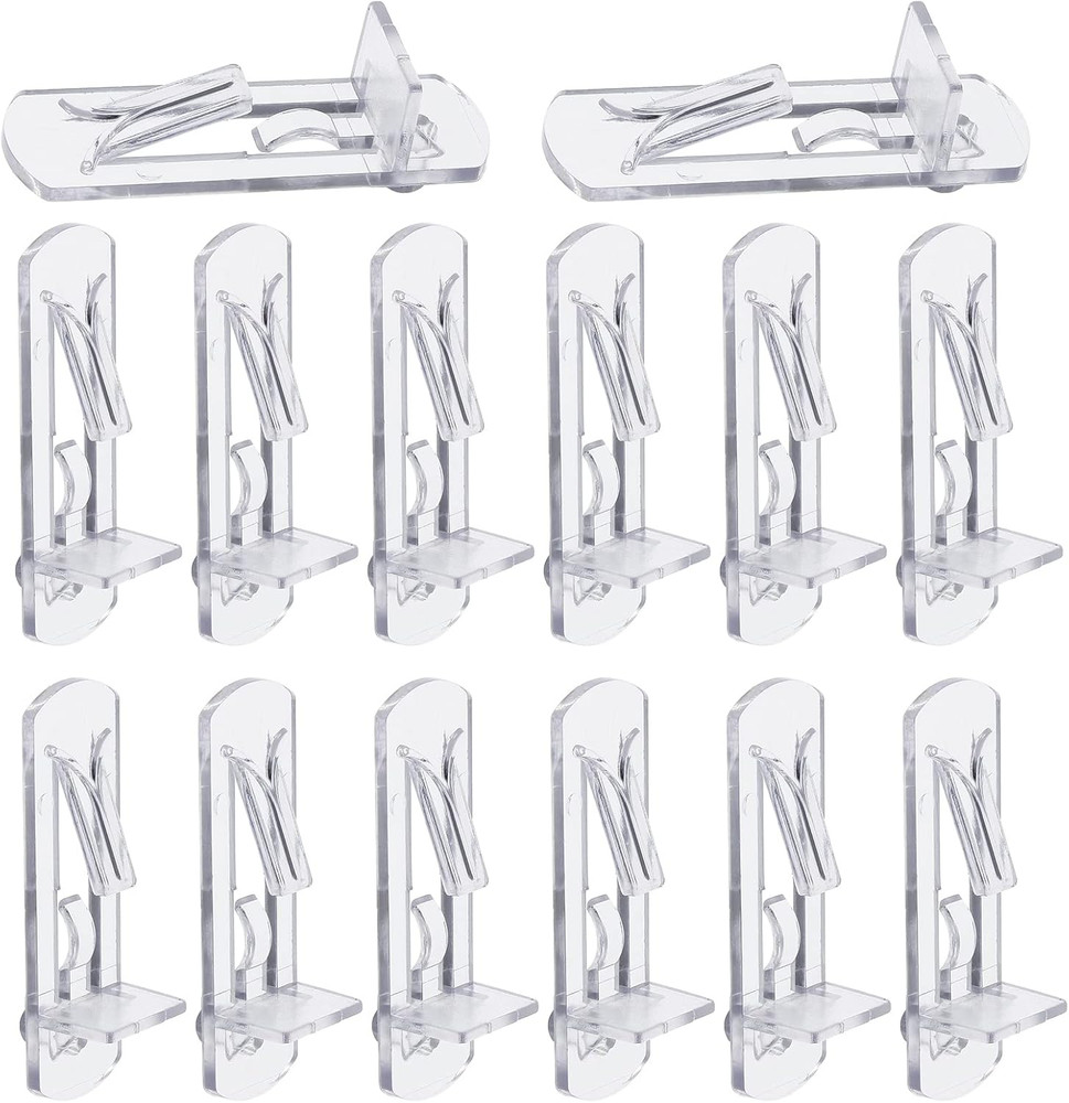 20 Pcs Plastic Locking Shelf Pins 5Mm, 3/4” Clear Plastic Locking Shelf Support