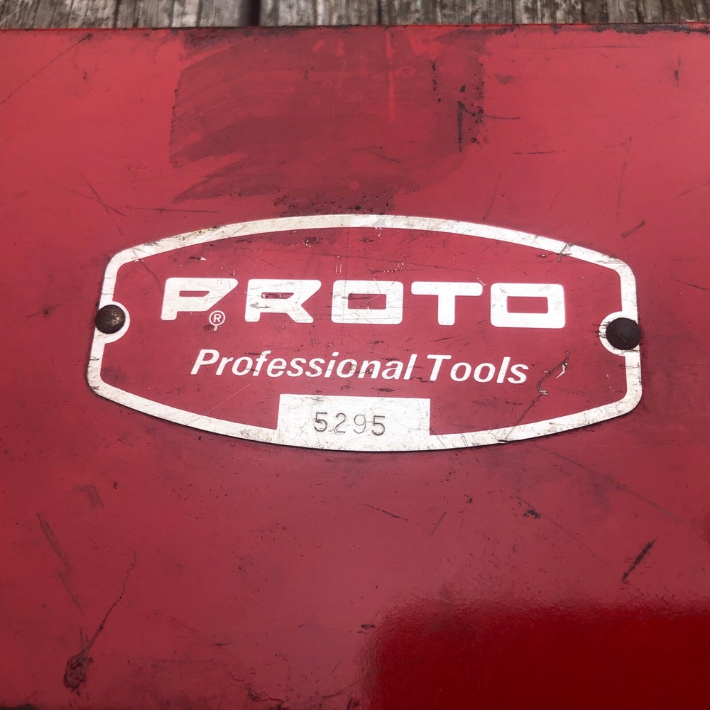 PROTO PROFESSIONAL TOOLS No. 5295 TOOL BOX FOR SOCKET SET