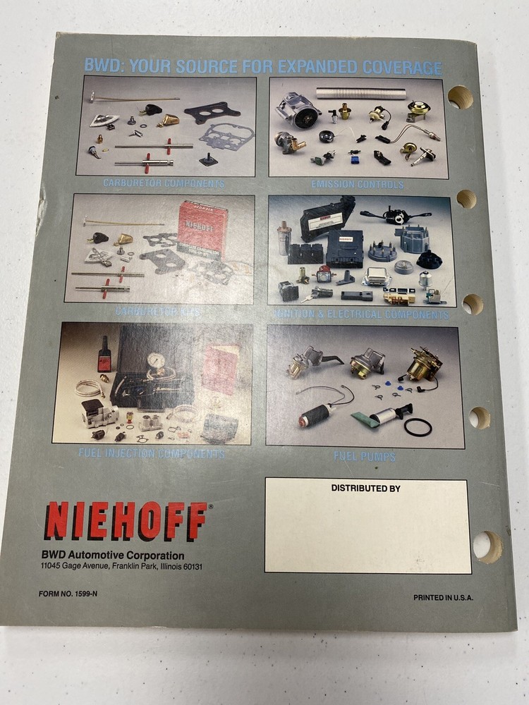 Niehoff 1992 Wire & Cable Catalog