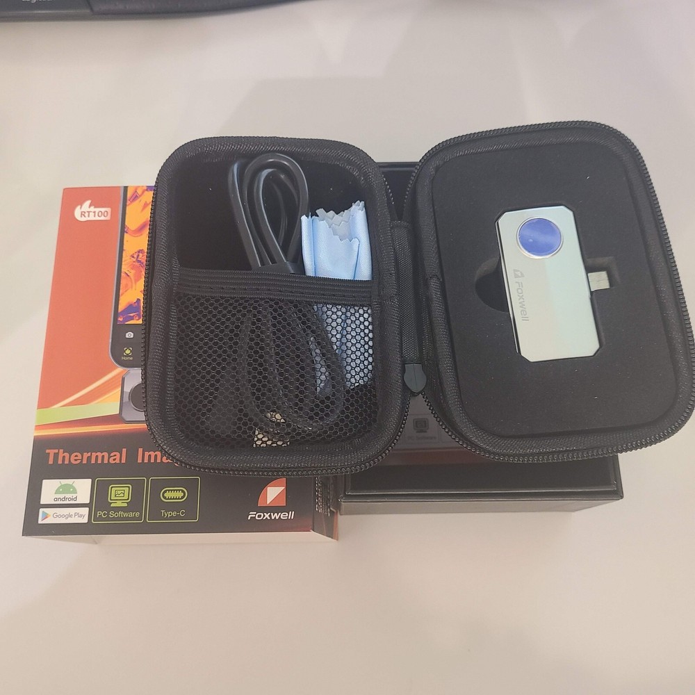 FOXWELL RT100 Thermal Imaging Camera for Android (USB-C): 256x192 IR Resolution
