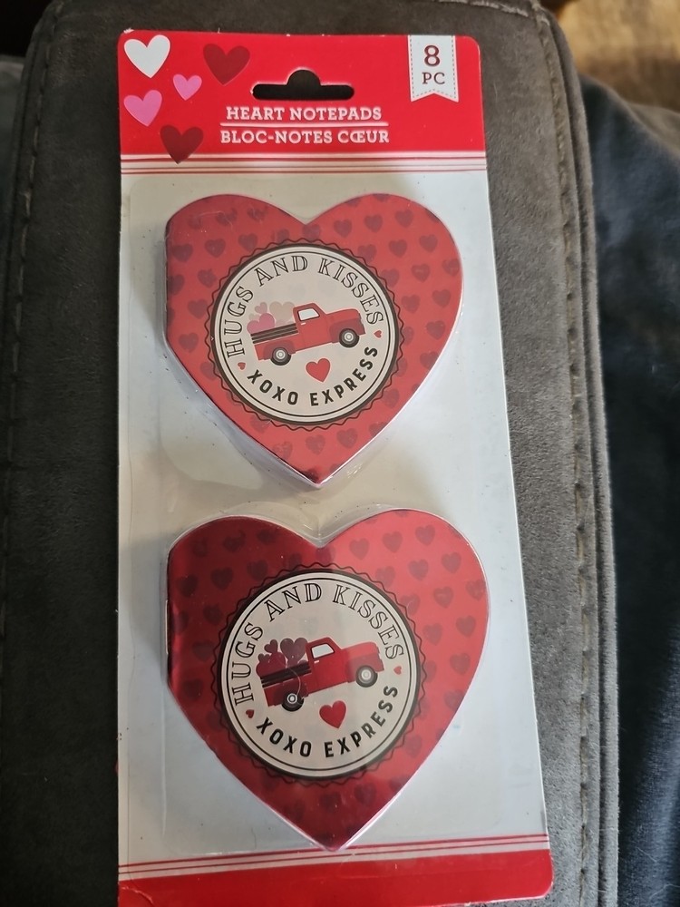 Heart notepads 8 Pc