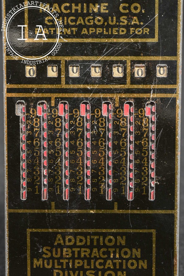 Antique Baby Calculator Pocket Adding Device