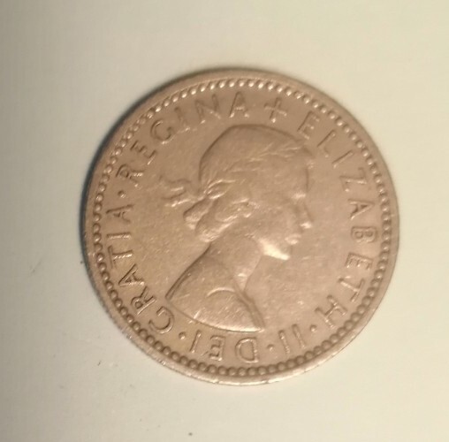1956 6 Pence Coin