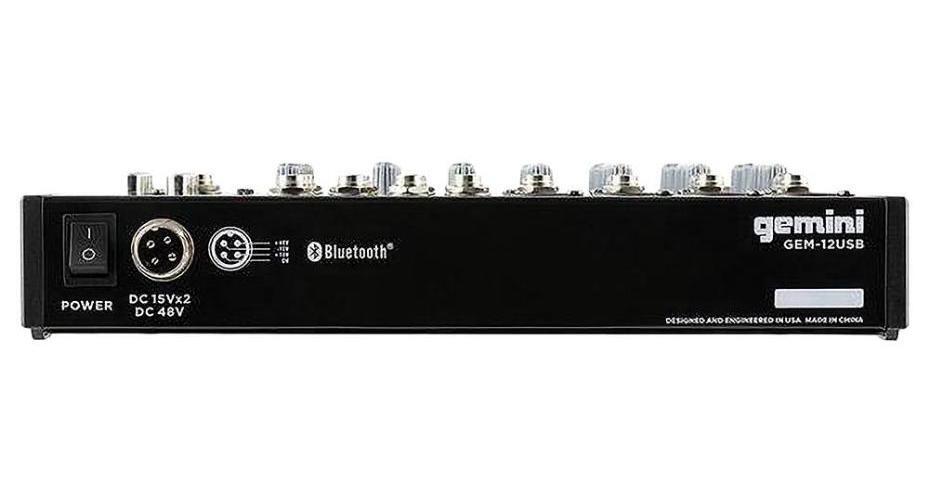 Compact Bluetooth Mixer, 12 Channel - GEM-12USB