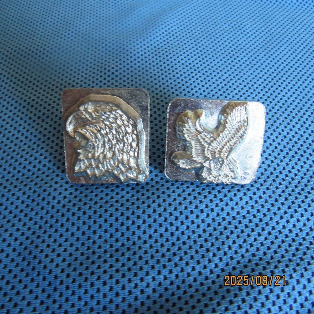 Lot 2-Craftool Leather Stamp Tools Set-Eagle Head-Flying Eagle-#8344 & #8369