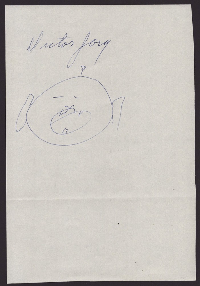VICTOR JORY - SELF-CARICATURE SIGNED