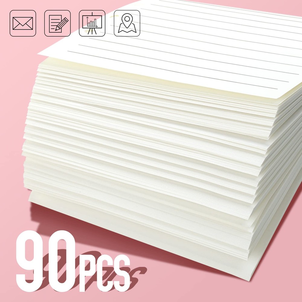 LEOBRO A5 Paper, Planner Inserts for Binder, 5.5 x 8.5 Lined Off-White