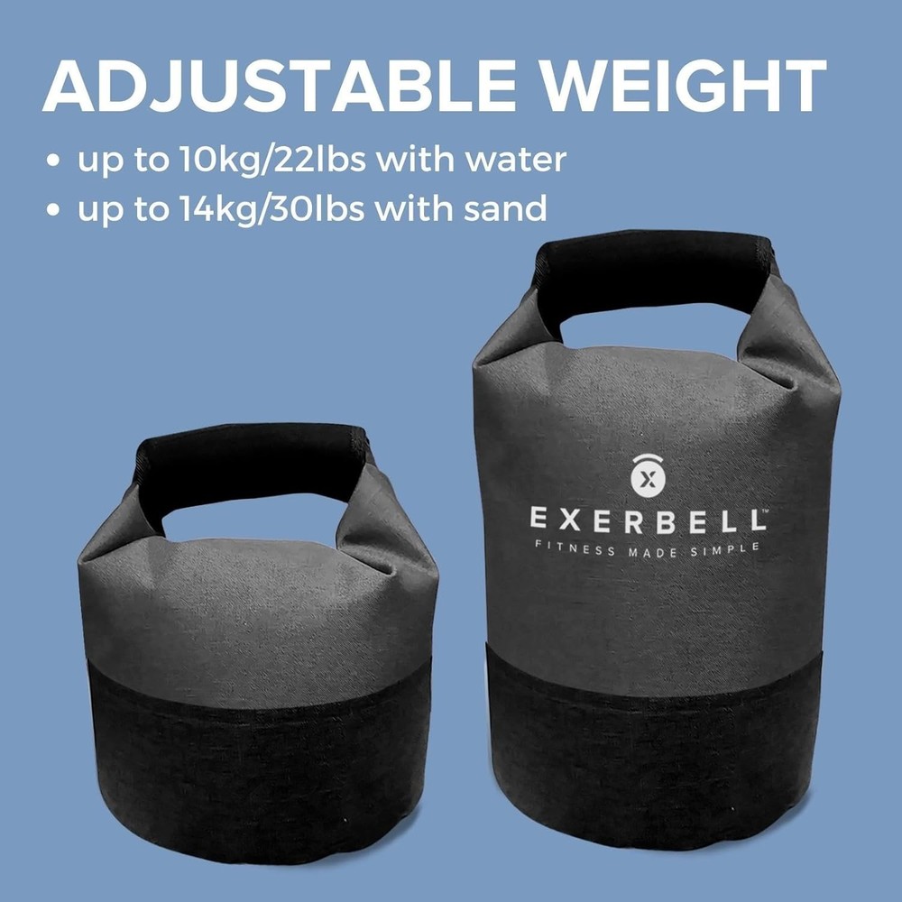 Foldable Adjustable Kettlebell 4-30Lbs – Portable Water Sandbag Functional Stren