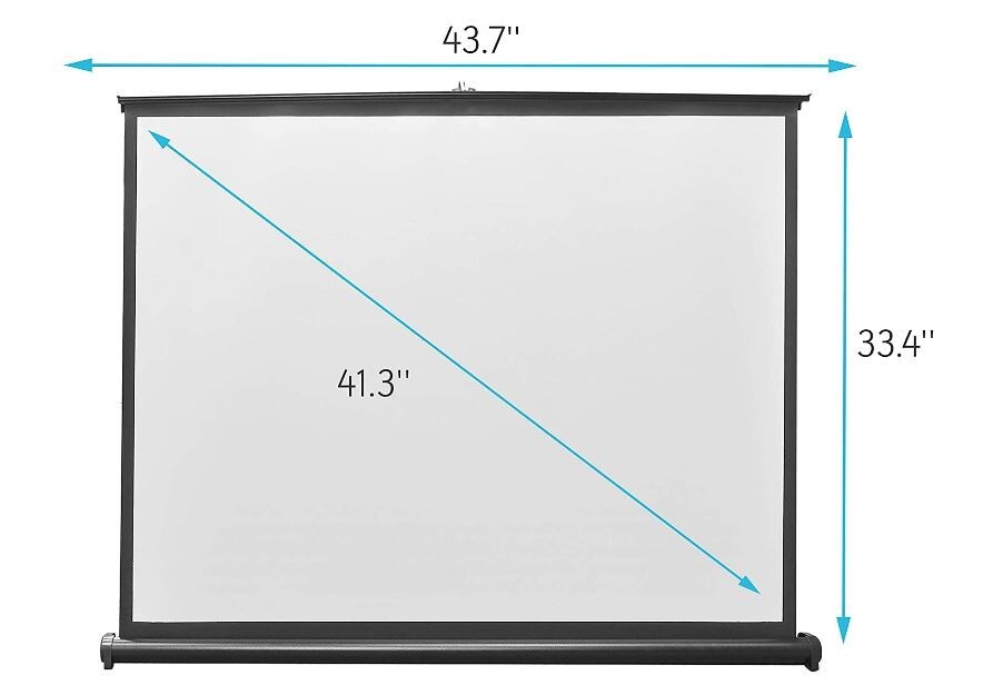 Pyle PRJTP53 40'' x 30'' Mobile Pull-Out Style Portable Projector Screen