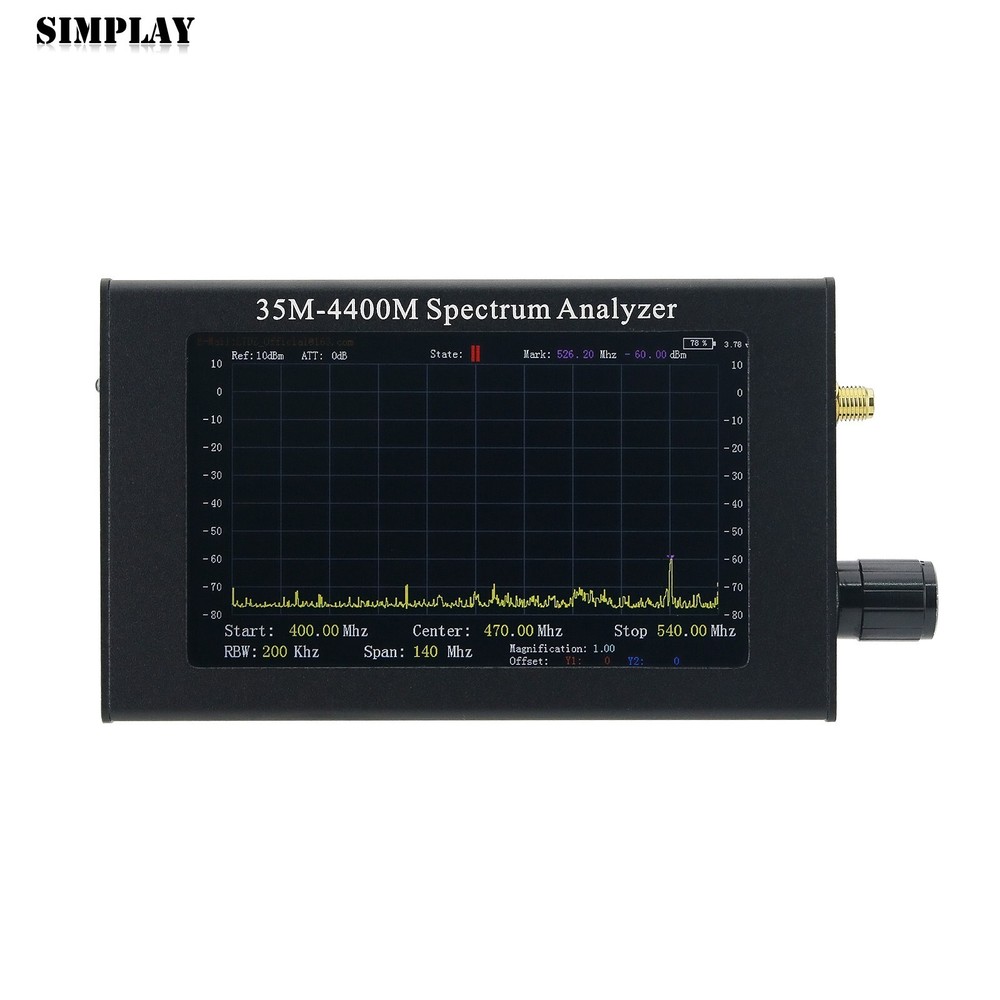35Mhz-4400MHz Handheld Portable Spectrum Analyzer RF High Frequency Analyzer