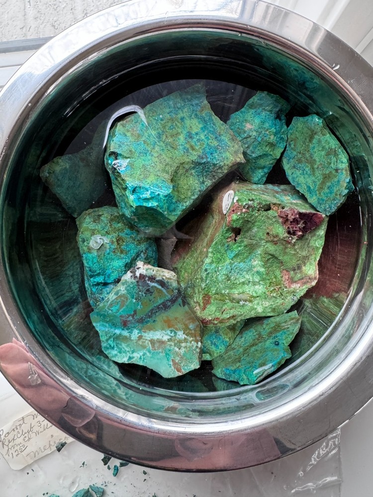 Old Stock Parrot Wing Chrysocolla Rough 2lbs 13oz