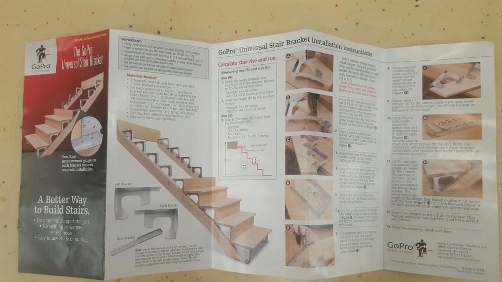 GoPro Construction SBASE-1 Stair Bracket Base