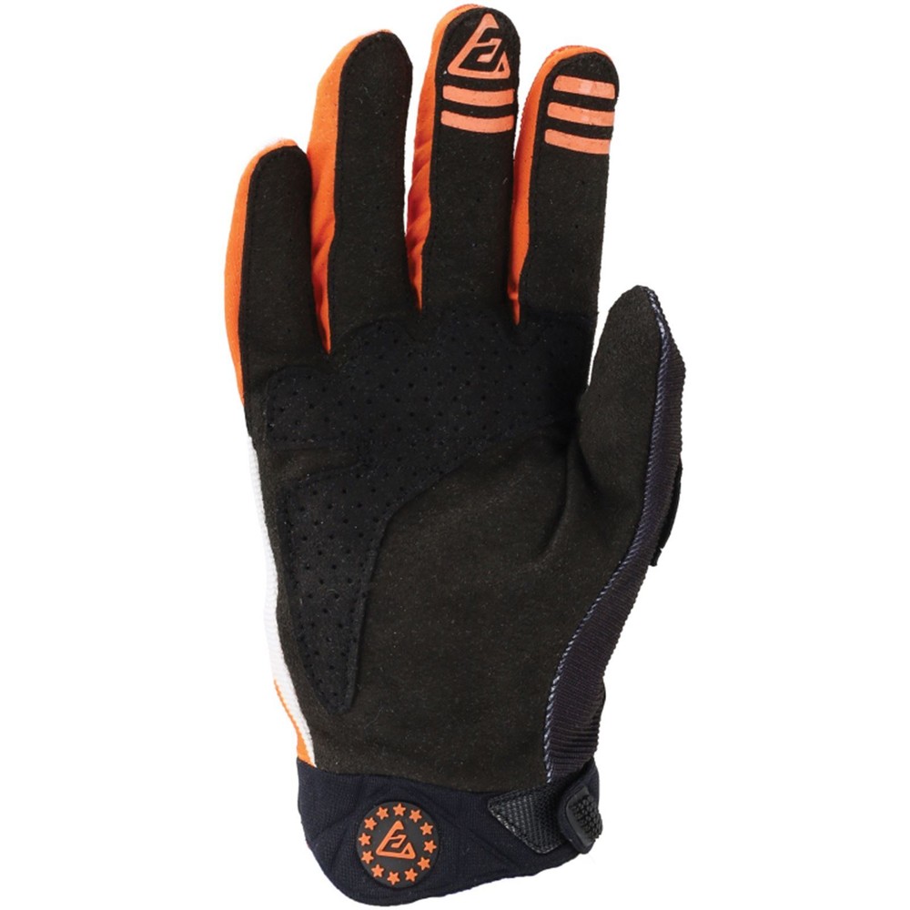 Answer 442802 Black/Hyper Orange/White Medium 25 Peak Flo Gloves