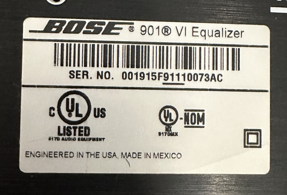 Bose 901 Series VI Active Equalizer EQ - NEW - PLEASE READ DESCRIPTION RARE HTF!