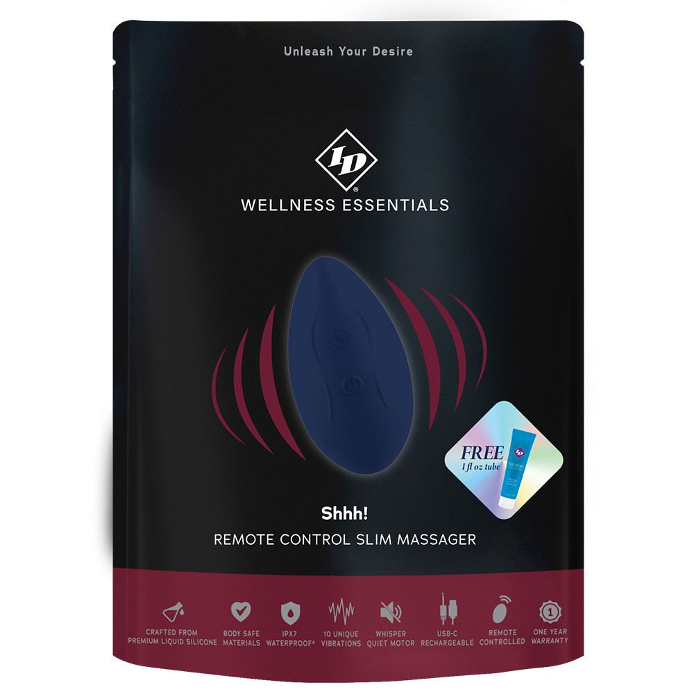 ID Shhh! Remote Control Slim Massager Bag