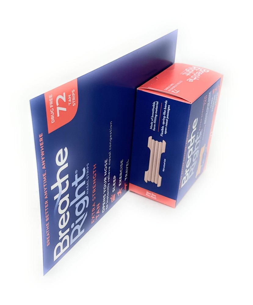 Breathe Right Extra Strength Nasal Strips 72 Strips