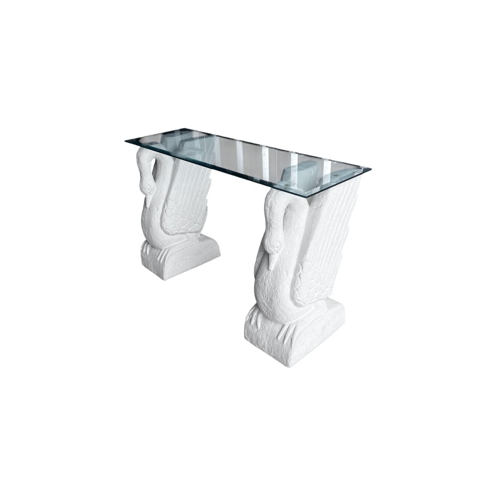 Beautiful 1980s Postmodern Swans console / entry table