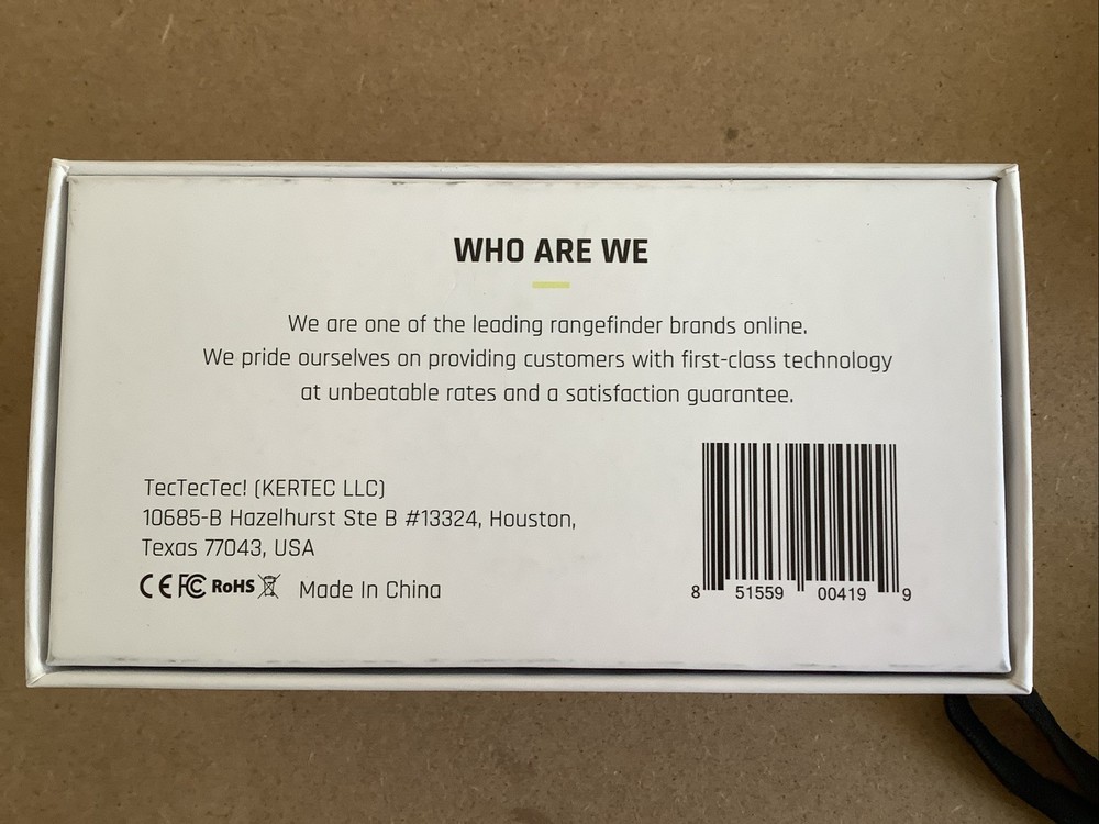 TecTecTec VPRO500 Waterproof Laser Golf Rangefinder With Case