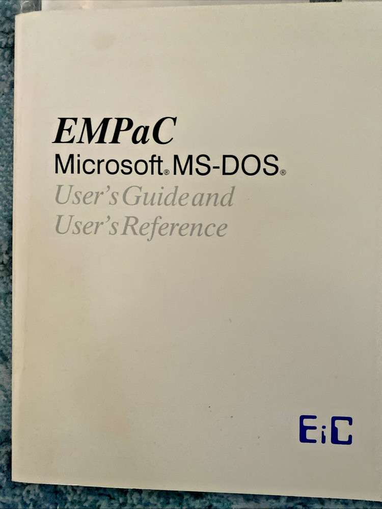 Microsoft MS DOS 4.01 5.25 Floppy Disk Software Set OEM Disks EMPaC + Manuals