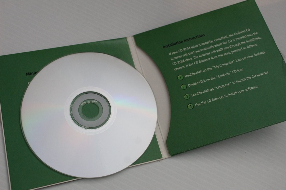 Golfwits Pro Version 2.0 Software for Windows PC CD-ROM Golf SISCOSOFT