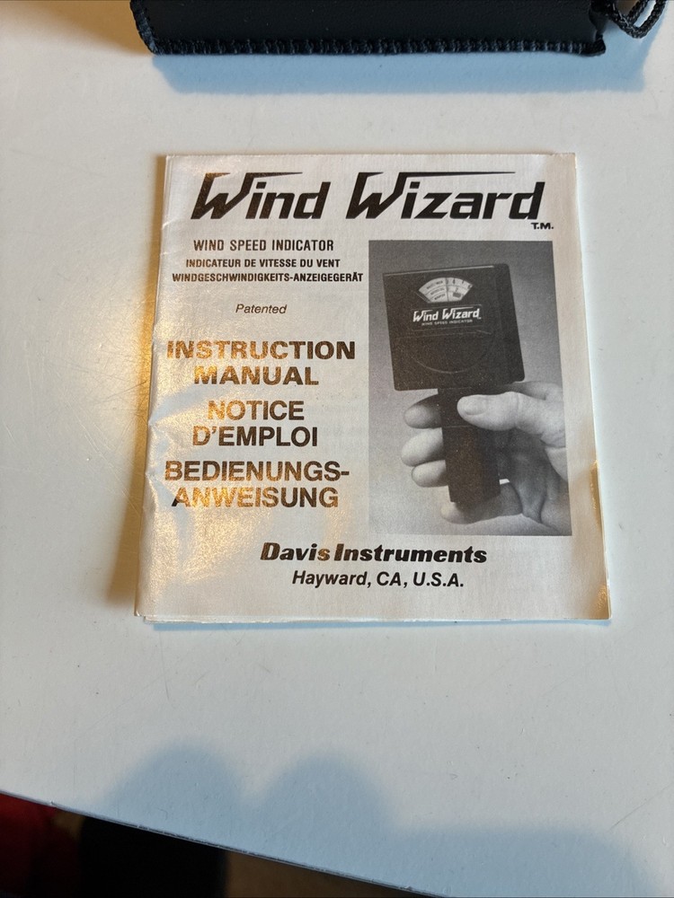 Davis Instruments Wind Wizard Wind Speed Indicator Wind Meter #281-New In Box