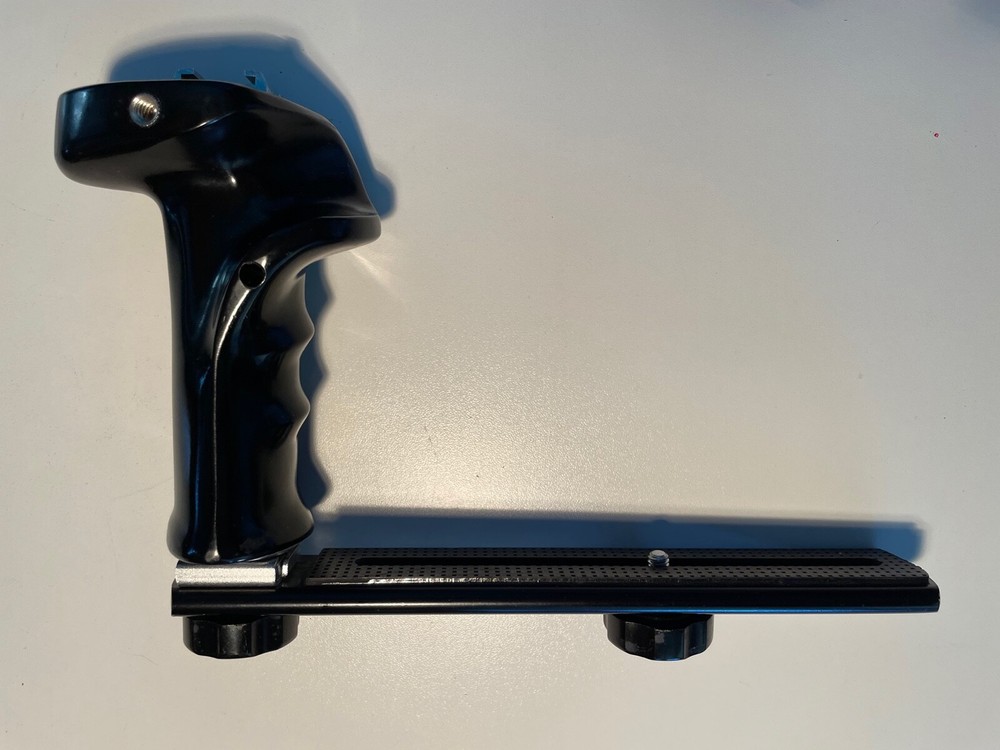 Flash Bar and Hand Grip with remote trigger. Bakelite Hand Grip for Camera.