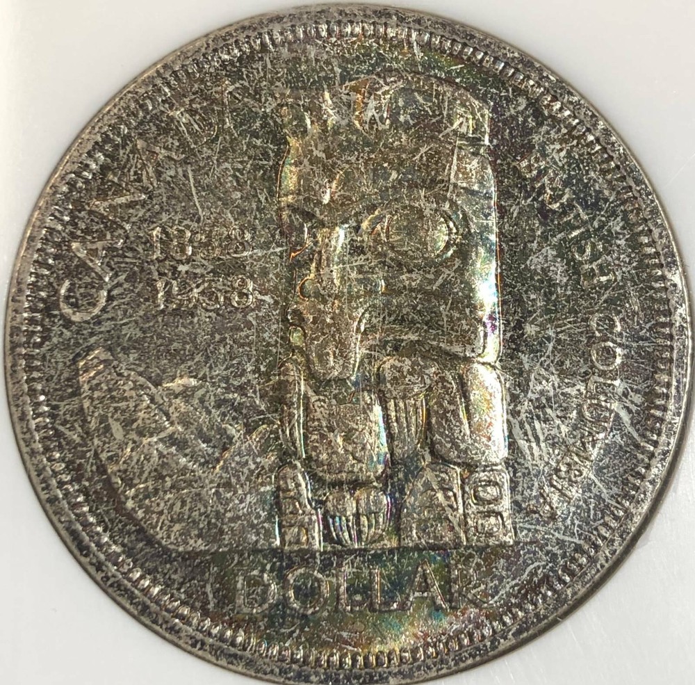 1958 Canada Dollar NGC MS-65 British Columbia Commem