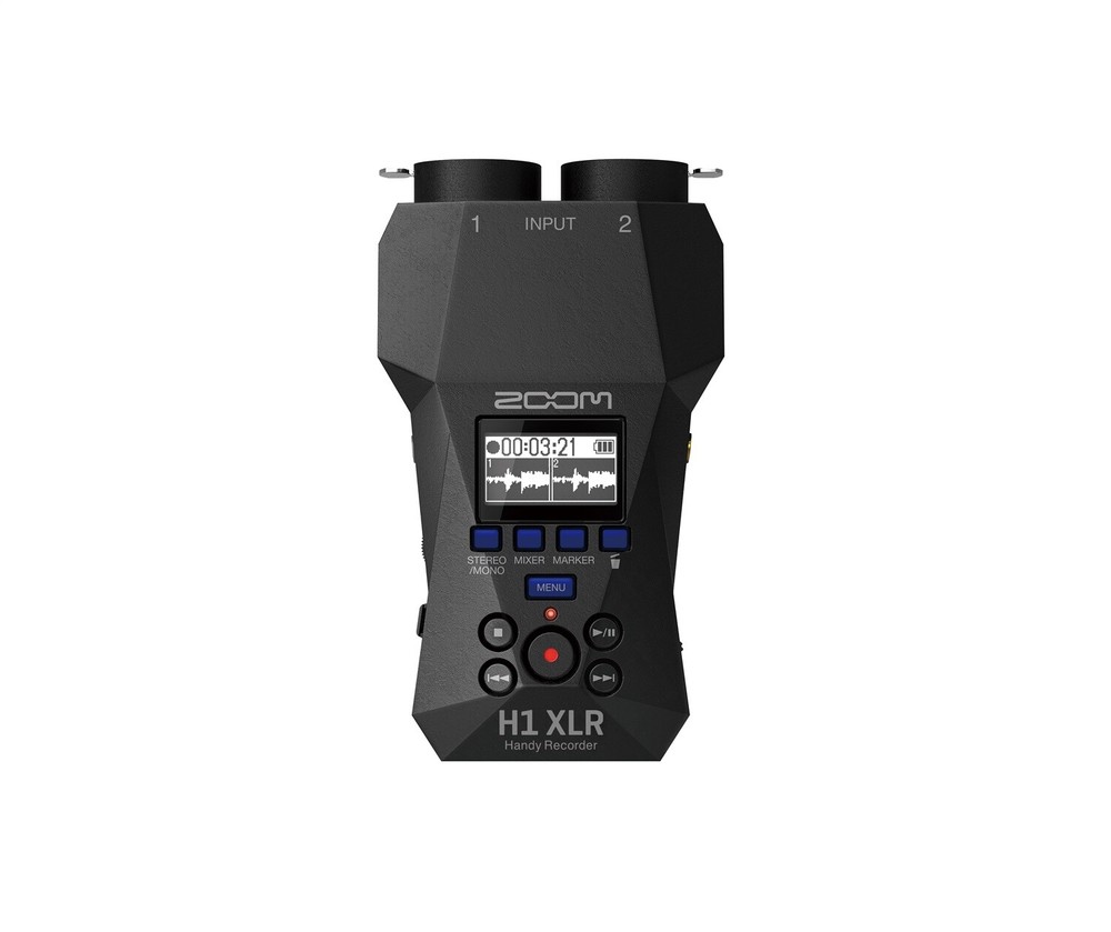 Zoom H1 XLR Handy Recorder with 32-Bit Float, Accessibility, 2 XLR/TRS