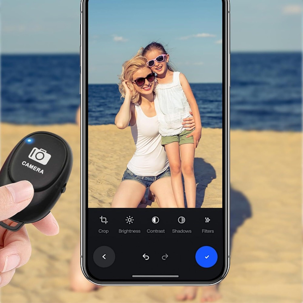 3 Pcs Camera Shutter Wireless Bluetooth Remote Control for Android Apple iPhone