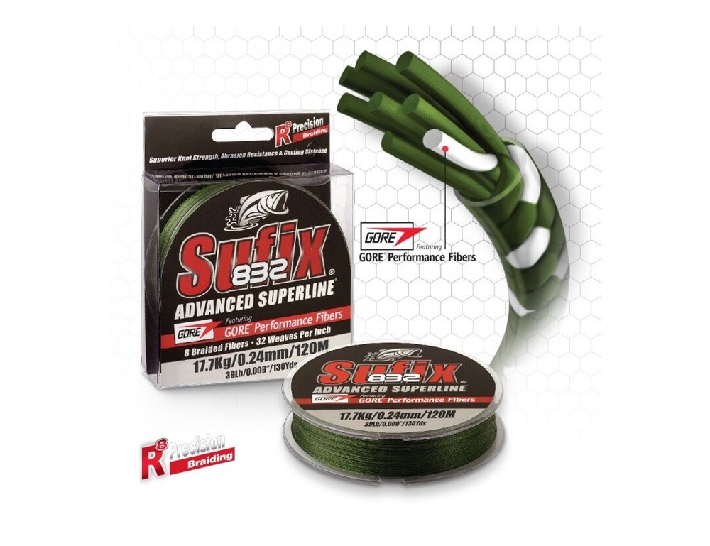 SUFIX ADVANCED SUPERLINE BRAID 832/150YARD-CHOOSE COLOR/SIZE