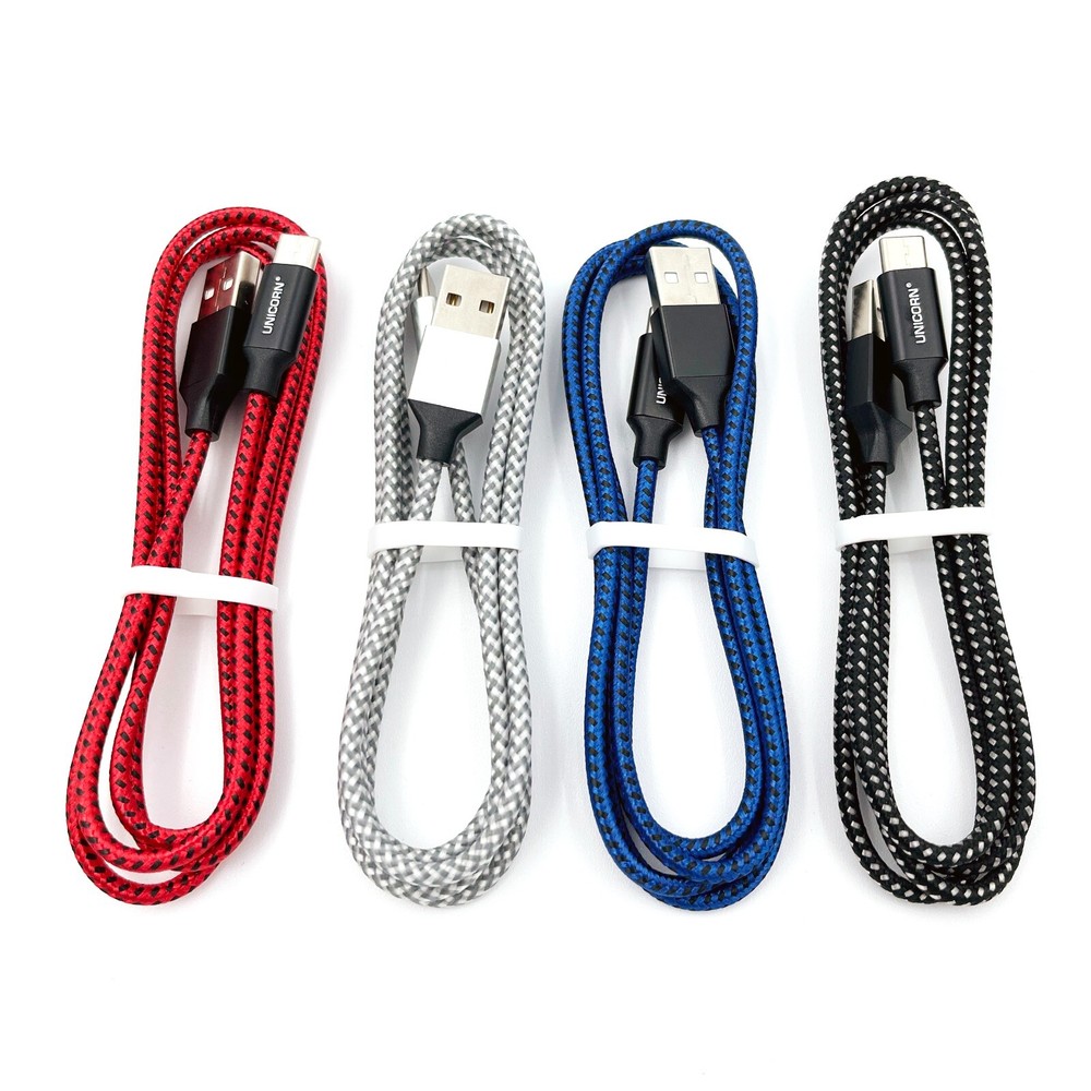 10 USB Type C Charging Cable 1m 2A USB-C Android Charger Wholesale Bulk UNICORN