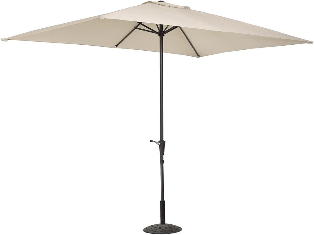 Rectangular Umbrella Canopy Replacement 6 Ribs, Fade White