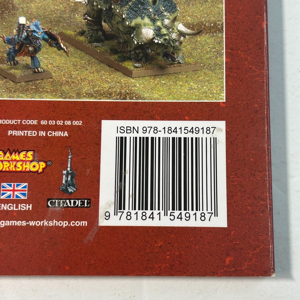 Warhammer Fantasy Lizardmen Army Codex Softcover Book 2008 Games Workshop