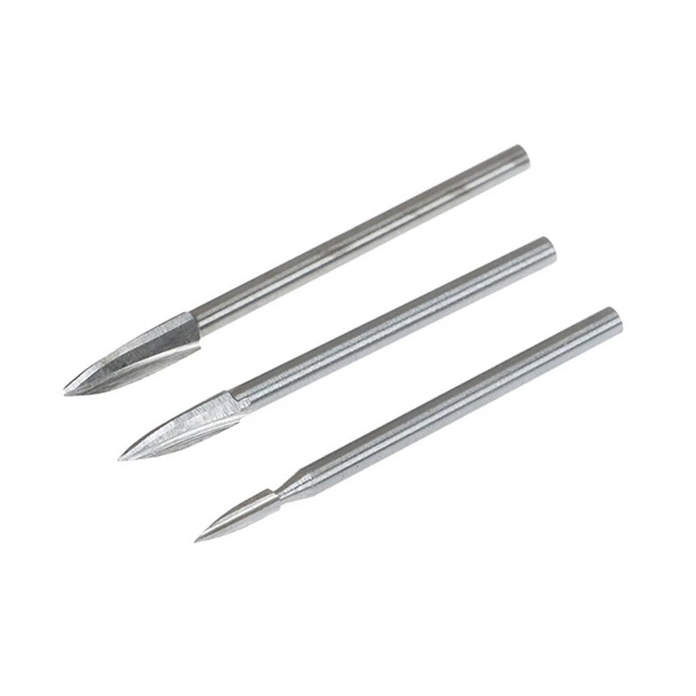 Accessories Wood Carving Tool Drill Bit 3PCS Drill Bit Set Grinding Tool