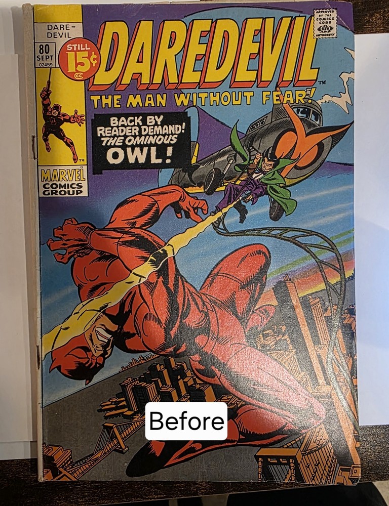 Comic Book Cleaning Pressing & Spine Roll Fix Service CGC Prep
