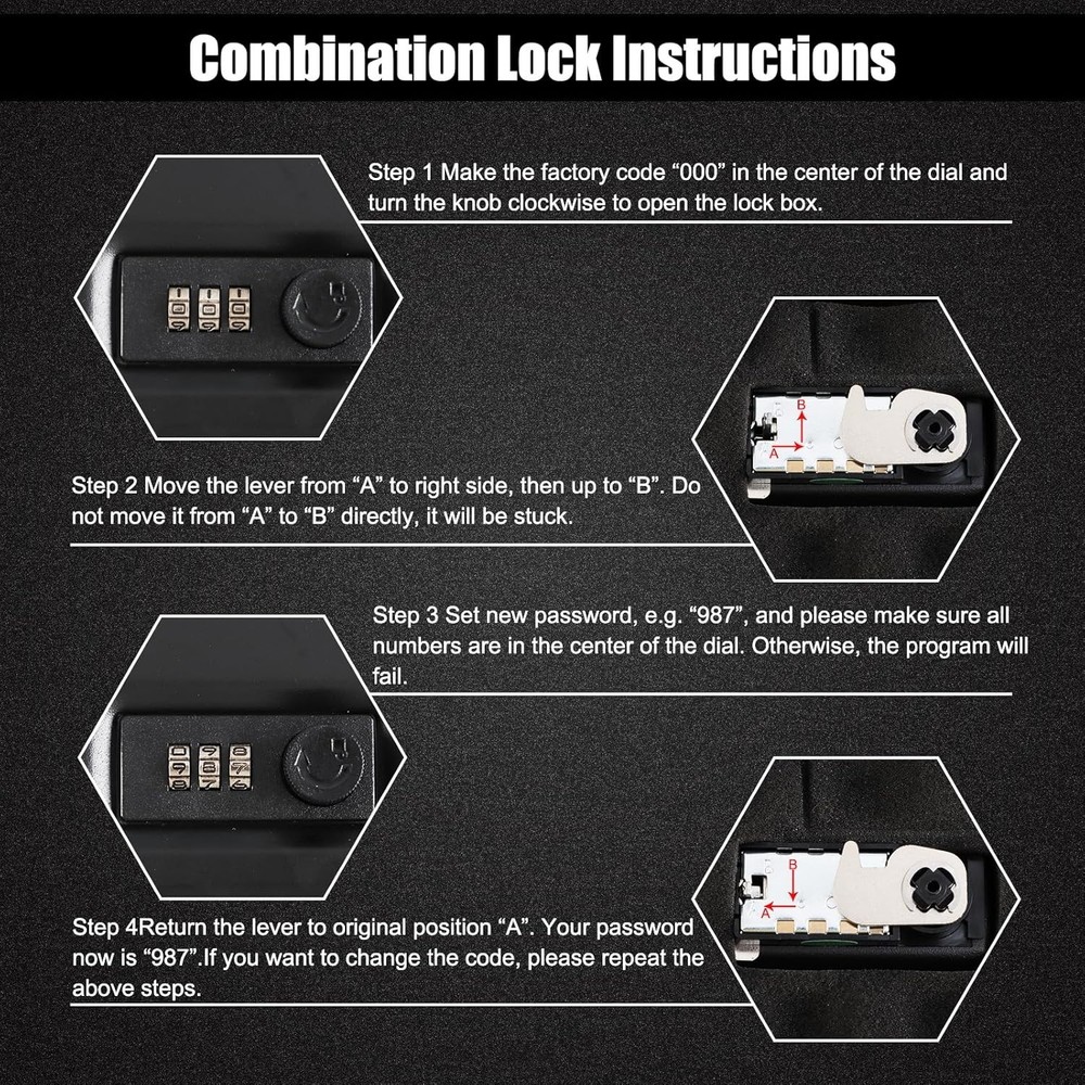 Portable Compact Gun Safe for Pistol Security