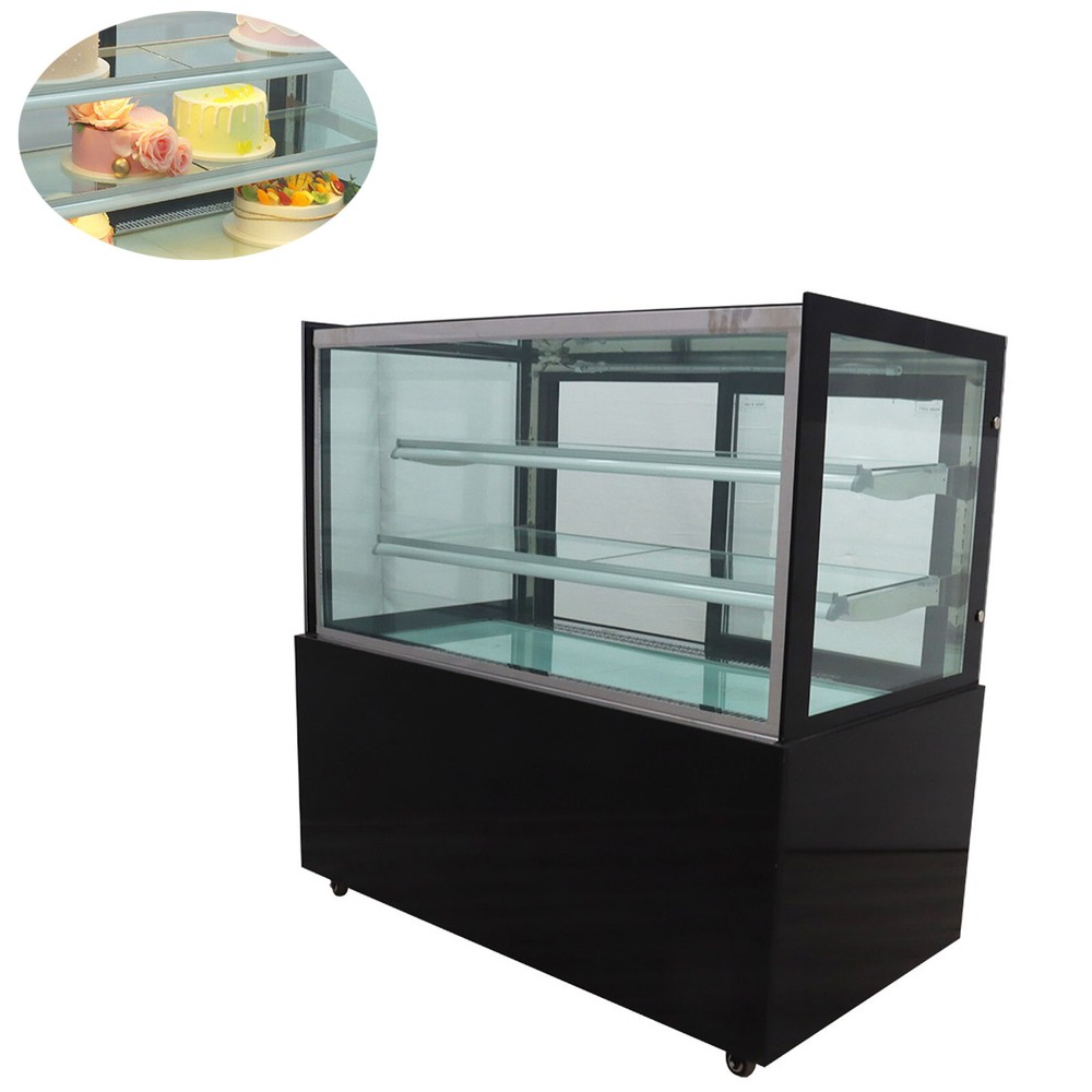 3 Layers Floor-standing Right Angle Cake refrigerated Display Cabinet 220V 385W