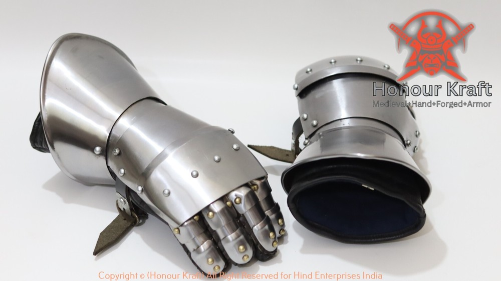Medieval Steel Gauntlets for Knights | Handcrafted Armor Pair