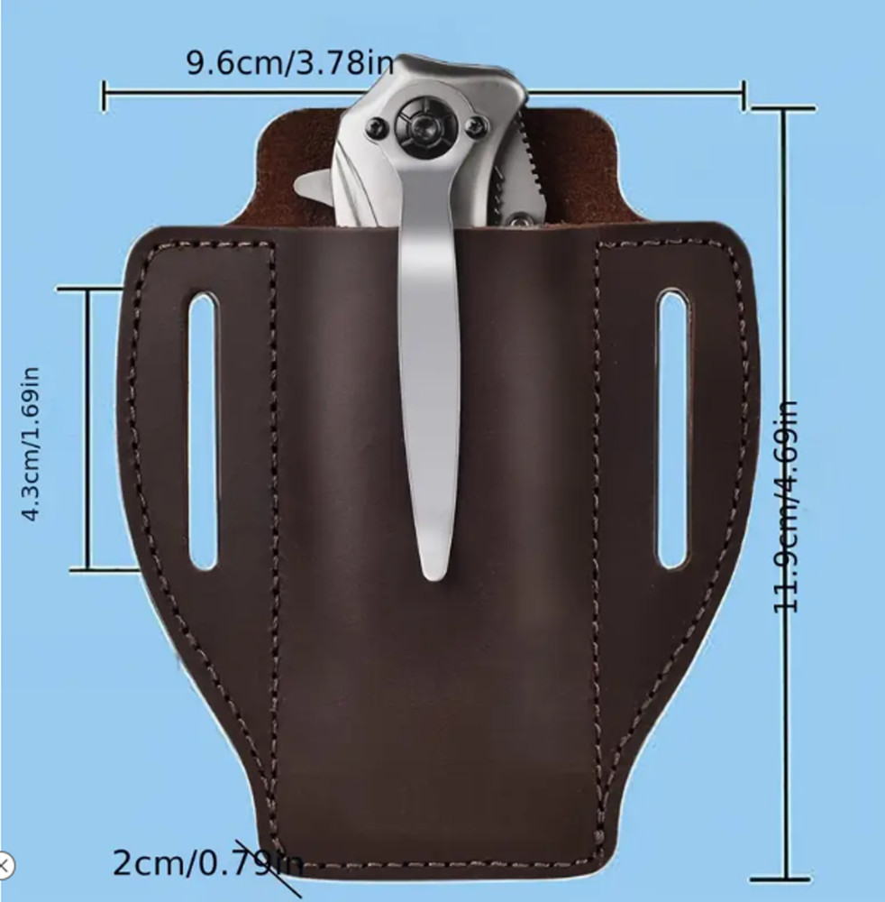 New Brown Folding Knife Sheath