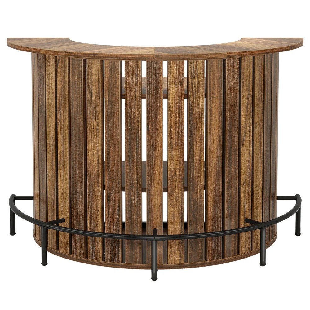 Stylish Bar Table,Arc-Shaped Bar Cabinet,Coffee Table