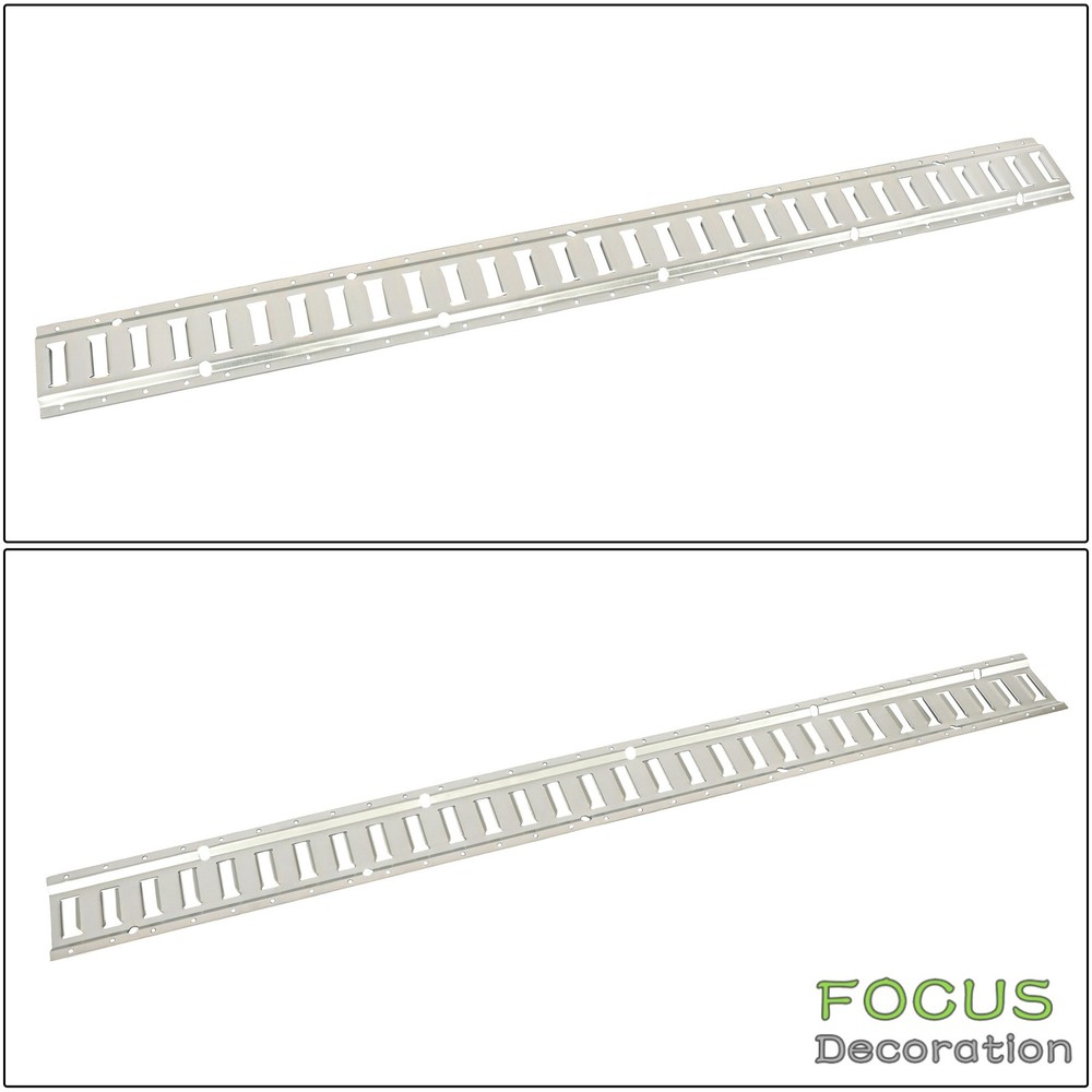 For Trucks Vans 5' E Track Tie Down Rail Secure Cargo Sliver Galvanized 4 Pcak